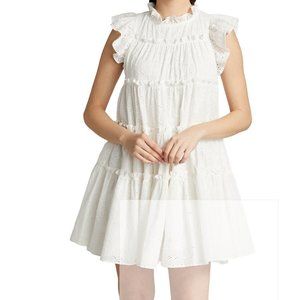En Saison Kiko Eyelet Cotton Minidress NWT
